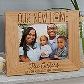 Our New Home Engraved Wood Picture Frames - 24271