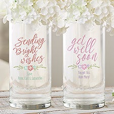 Get Well Soon Gift - Personalized Flower Vase - 24286