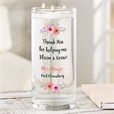 Thank You For Helping Me Bloom Personalized Glass Vase - 24288