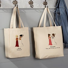 Personalized Bridal Party Tote Bags by philoSophies - 24316