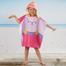 Princess Personalized Kids Poncho Beach & Pool Towel - 24375