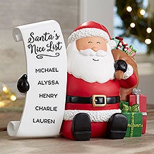 Santa's Nice List Personalized Santa Shelf Sitter - 24389