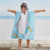 Shark Personalized Kids Poncho Towel for Beach & Pool - 24391