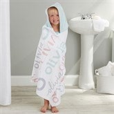 Girls Name Personalized Kids Hooded Bath Towel - 24401