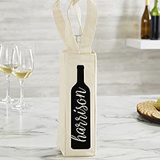 Wine Bottle Personalized Wine Tote Bag - 24451