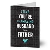 Amazing Husband Personalized Father's Day Greeting Card - 24466
