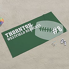 Football Personalized Beach Towel - 24476