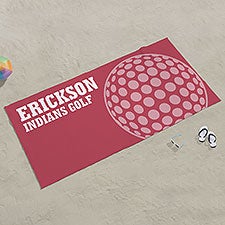 Golf Personalized Beach Towel - 24477
