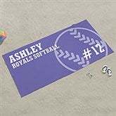 Softball Personalized Beach Towel - 24478