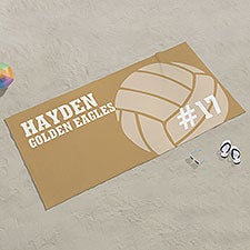 Volleyball Personalized Beach Towel - 24480