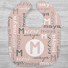 Girls Name Personalized Baby Bibs - 24490
