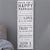 Rules For A Happy Marriage Personalized Canvas Prints - 24535
