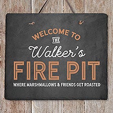 Welcome To... Personalized Outdoor Slate Sign - 24554