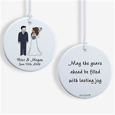 Wedding Couple Personalized Ornaments by philoSophies - 24565