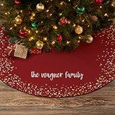 Sparkling Name Personalized Christmas Tree Skirt - 24576