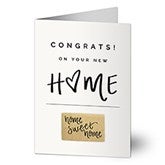 Home Sweet Home Congrats Personalized Greeting Card - 24585