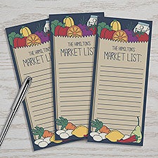 Market Shopping List Personalized Magnetic Notepads - Set of 3 - 24622