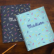 Colorful Sprinkles Personalized Notebooks - Set of 2 - 24646