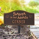 Personalized Dog Memorial Yard Sign - Forever in Our Hearts - 24671