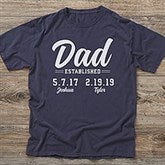 Personalized Dad Established Clothes - 24709