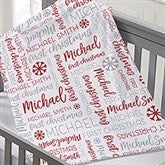 Personalized Baby's First Christmas Blankets - 24762