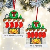 Personalized Christmas Stocking Fireplace Ornaments - 24772