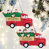 Personalized Vintage Red Truck Christmas Ornaments - 24775