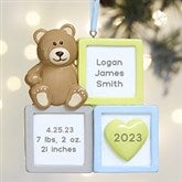 Baby Boy Blocks Personalized Christmas Ornament - 24776