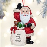 Classic Santa Personalized Sculpted 3-D Ornament - 24780