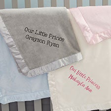 Personalized Custom Embroidered Baby Blankets - 24795