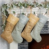 Holiday Lace Personalized Christmas Stockings - 24807