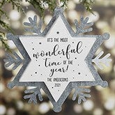 Christmas Quotes Personalized Snowflake Ornaments - 24809