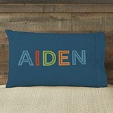 Boy's Colorful Name Personalized Pillowcases for Kids - 24819