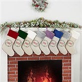 Christmas Wreath Personalized Christmas Stockings - 24823