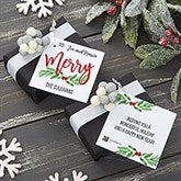 Watercolor Merry Christmas Personalized Holiday Gift Tags - 24830