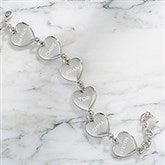 Personalized Heart Bracelet With Family Names - 24892