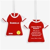 Personalized Softball Ornament - Softball Sports Jersey - 24913