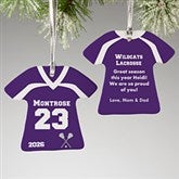 Personalized Lacrosse Ornament - Lacrosse Sports Jersey - 24914
