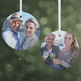 Cute Couple Photo Memories Personalized Photo Ornaments - 24918