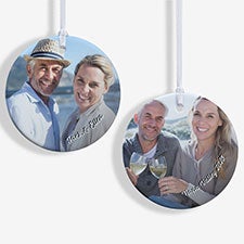Cute Couple Photo Memories Personalized Photo Ornaments - 24918