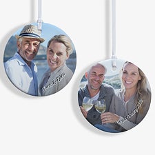 Cute Couple Photo Memories Personalized Photo Ornaments - 24918