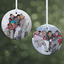 Vacation Photo Memories Personalized Photo Ornaments - 24921