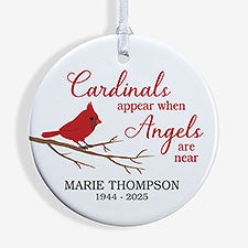 Personalized Cardinal Memorial Ornaments - 24928