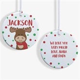 Personalized Kids Ornaments - Christmas Moose - 24931