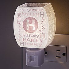 Girls Name Personalized Frosted Night Light - 24953