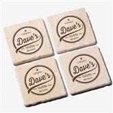 Brewing Co. Personalized Tumbled Stone Coasters - Set of 4 - 25001