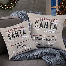 Letters For Santa Personalized Pocket Pillows - 25015