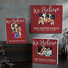 Personalized Christmas Picture Frames - We Believe - 25117