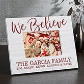 Personalized Christmas Picture Frames - We Believe - 25117