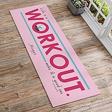 philoSophies Life Is A Workout Personalized Yoga Mat - 25128